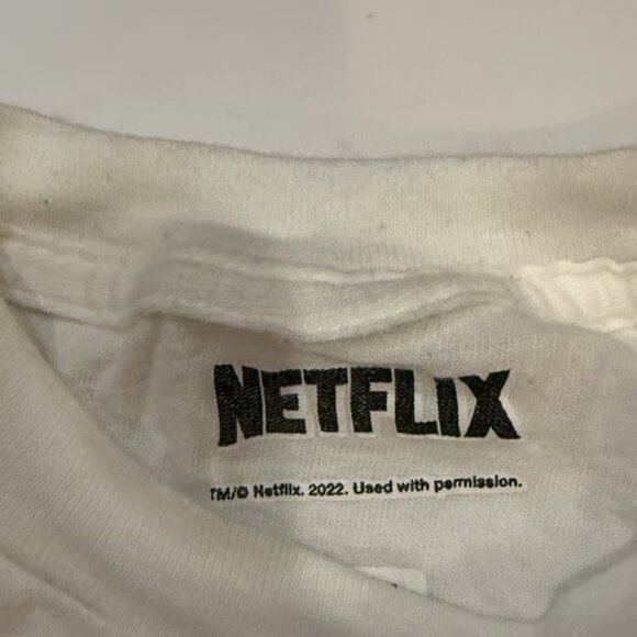Netflix White Hellfire Club Graphic Tee - Picture 2 of 3